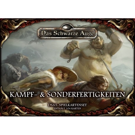 Das schwarze Auge DSA5 Spielkartenset Kampf- & Sonderfertigkeiten