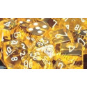 RPG Dice Translucent Polyhedral 7 Yellow