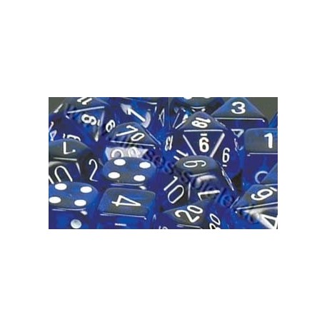 RPG Dice Translucent Polyhedral 7 blue