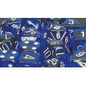 RPG Dice Translucent Polyhedral 7 blue