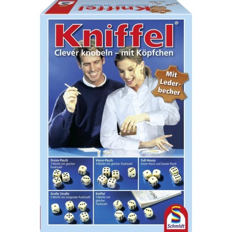 Kniffel mit Lederwürfelbecher