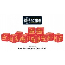Bolt Action Orders Dice Red