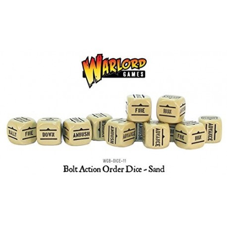 Bolt Action Orders Dice Sand