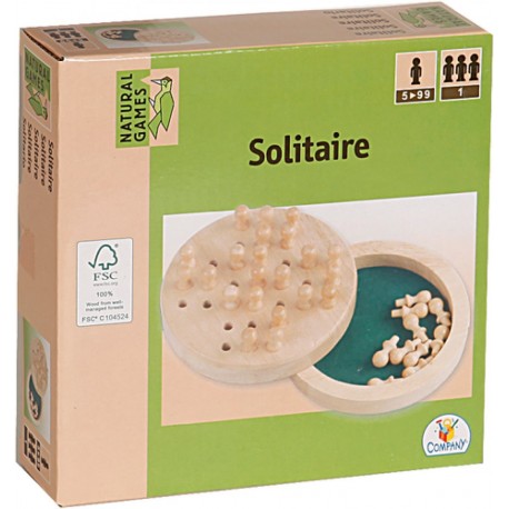 Natural Games Solitaire Holz 12 cm