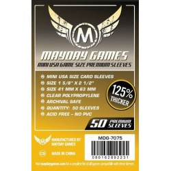 Mayday Games Premium Mini USA Sleeves (50) 41 x 63mm (gelb) -7075