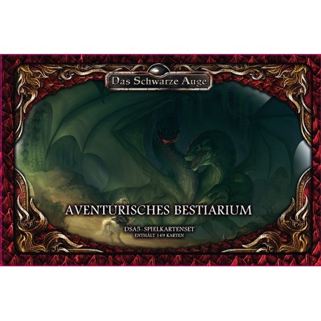 Das schwarze Auge DSA5 Spielkartenset Aventurisches Bestiarium Deluxe