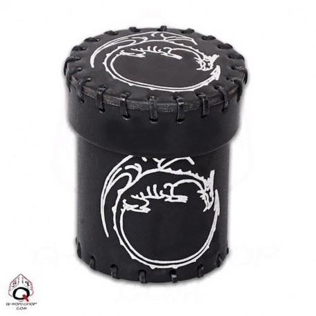 Würfelbecher Dragon Leather Dice Cup Black