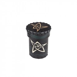 Würfelbecher Call of Cthulhu Leather Dice Cup Black/Green with Gold