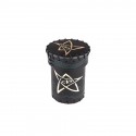 Würfelbecher Call of Cthulhu Leather Dice Cup Black/Green with Gold