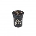 Würfelbecher Call of Cthulhu Leather Dice Cup Black/Green with Gold