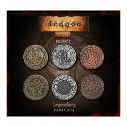 Metall Spielemünzen Metal Coins Drachen