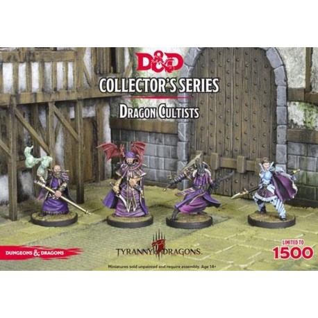 Dungeons and Dragons D&D Tyranny of the Dragons Cultists (4 Figuren)