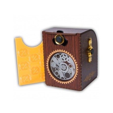 Deck Case Gears Steampunk Wooden