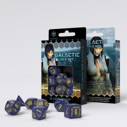 Galactic Navy & Yellow Dice Set (7)