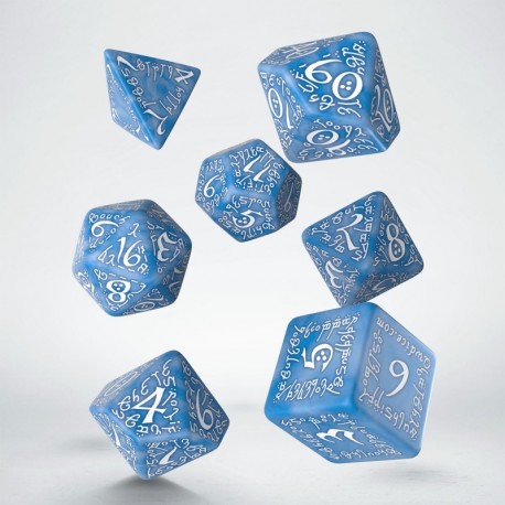 Elvish Dice Set Glacier & White (7)