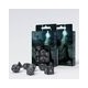 Runic Black & white Dice Set