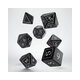 Runic Black & white Dice Set