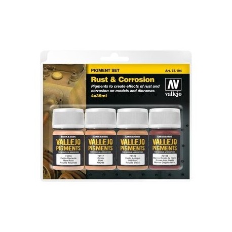 Vallejo Pigment Set Rust & Corrosion