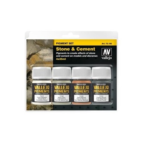 Vallejo Pigment Set Stone & Cement