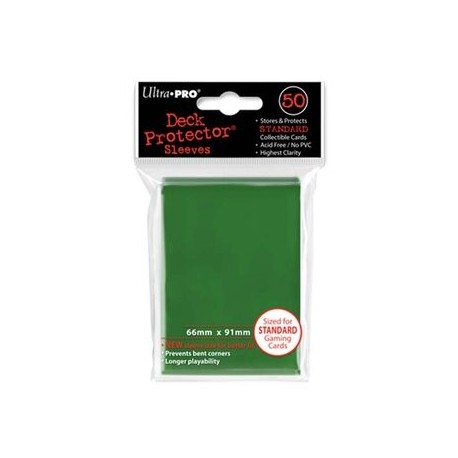 Standard Deck Sleeves Green