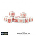 Bolt Action Orders Dice White 12