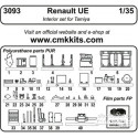 Renault UE Interior für Tamiya Bausatz
