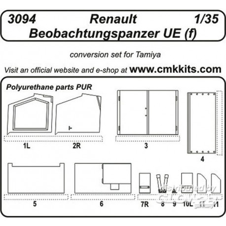 Renault Beobachtungspanzer UE (f) für Tamiya Bausatz