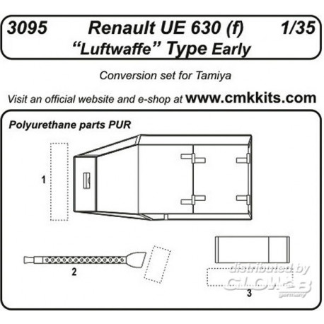 Renault UE 630 (f) Luftwaffe Type Early für Tamiya Bausatz