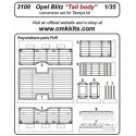 Opel Blitz Tall Body für Tamiya Bausatz