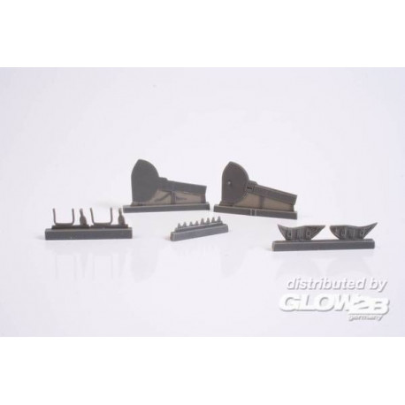 A6M5c Zero-Correction UndercarriageDoors Doors Set 1/32 /for Hasegawa