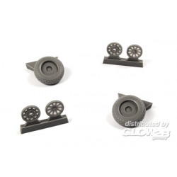 P-51D Mustang-Wheels(Oval Tread Pattern) 