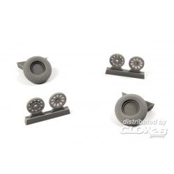 P-51D Mustang-Wheels(Diamond Tread Patte 