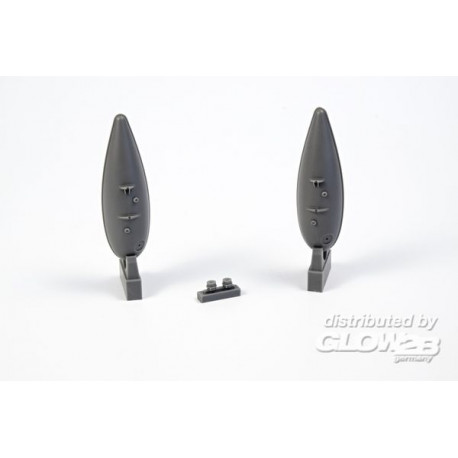 P-51D Mustang Metal Drop Tank w/jutting filler neck(2 pcs)