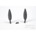 P-51D Mustang Metal Drop Tank w/jutting filler neck(2 pcs)