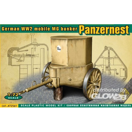 WWII German mobile MG bunker Panzernest 