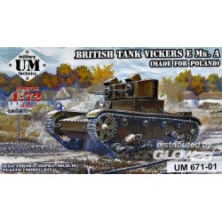 Vickers E Mk.A British tank(made f.Polan plastic tracks