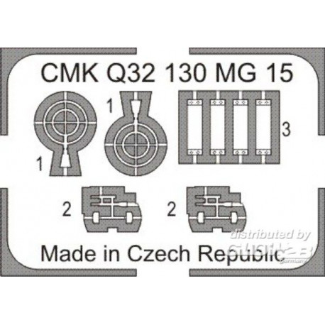 MG-15 with magazines - aircraft gun 