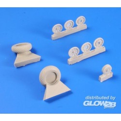 P-51D Mustang Wheels(Diamond Tread Patte 