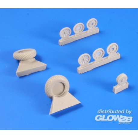 P-51D Mustang Wheels(Diamond Tread Patte 