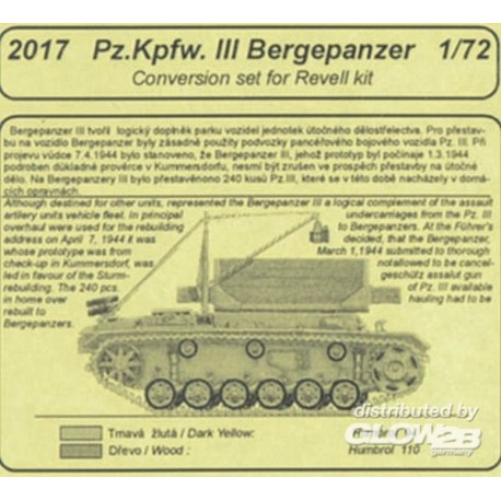 Pz.Kpfw. III Bergepanzer conversion set für Revell Bausatz