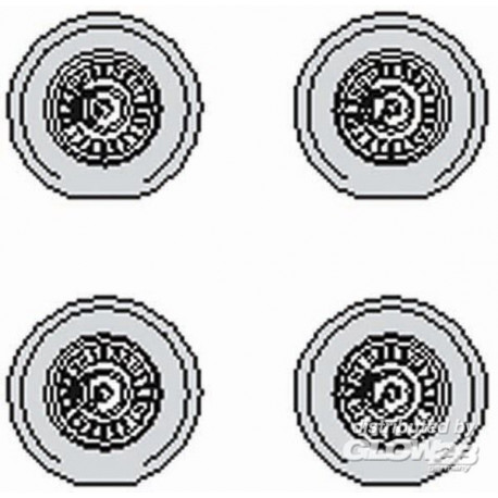 He 177A wheels für MPM-Bausatz