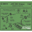 JAS 39 C Gripen Wheels für Italeri-Bausatz