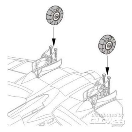 Heinkel He 111H wheels 