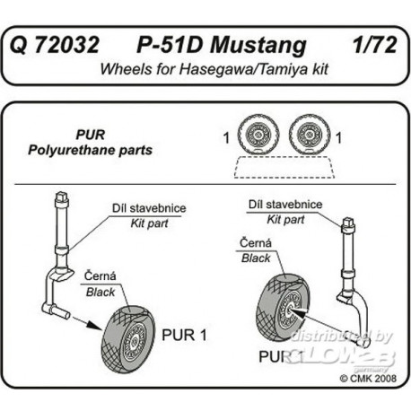 P-51D Mustang wheels 