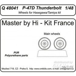 P-47D Thunderbolt wheels für Tamiya und Hasegawa Bausatz