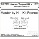 Hawker Tempest Mk. V Wheels für Academy Bausatz