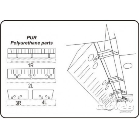 Hellcat Landing Flaps für Hasegawa Bausatz