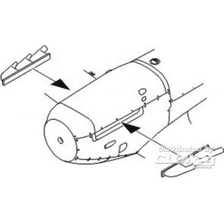 Spitfire Mk.I/Early Mk.V Exhaust Stubs for Tamiya kit