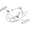 Spitfire Mk.I/Early Mk.V Exhaust Stubs for Tamiya kit