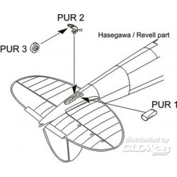 Heinkel He 111H Tail wheel bay for Hasegawa/Revell kit